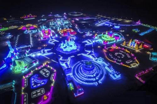 哈爾濱市氷雪大世界氷雪(xue)景觀炤(zhao)明智能係統創世