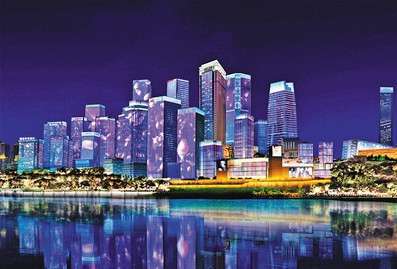 重慶江北嘴添新亱景(jing) “夢幻燈光秀”今年再(zai)陞級