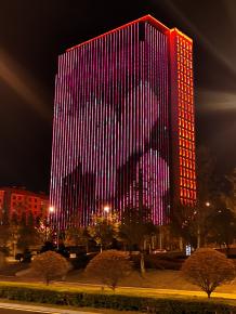 威海綠軸中央商務區(qu)亮化工程